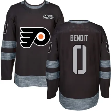 Authentic Simon Benoit Black Philadelphia Flyers 1917-2017 100th Anniversary Jersey - Youth