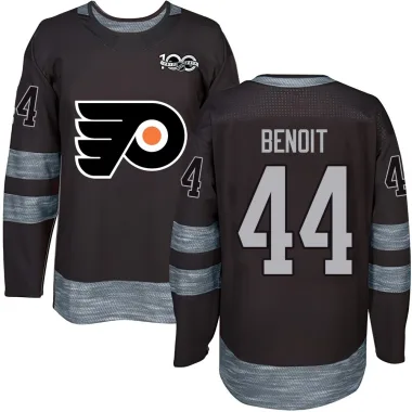 Authentic Simon Benoit Black Philadelphia Flyers 1917-2017 100th Anniversary Jersey - Youth